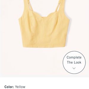 Abercrombie linen set. Yellow.